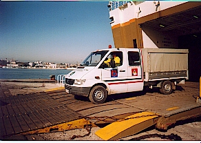 Il furgone dell'ANA di Palmanova sbarca in Albania